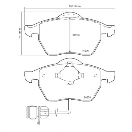 Brembo Sport HP2 07B31471 Audi A6 C5 Avant (4B5)