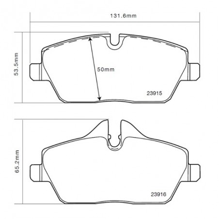Brembo Sport HP2 07B31484 Mini Clubman (R55)