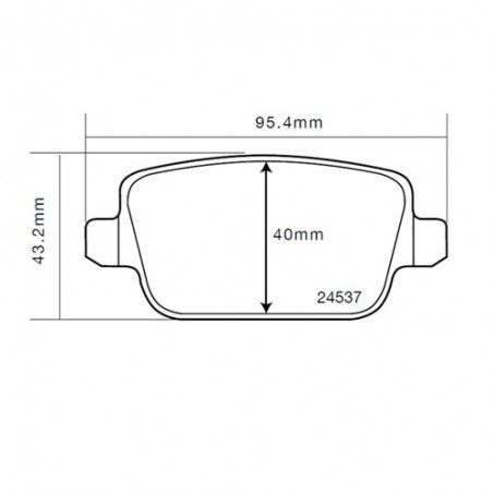 Brembo Sport HP2 07B31504 Ford Mondeo IV (BA7) Post.