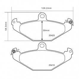 Brembo Sport HP2 07B31506 Renault Espace III (JE0_) Post.