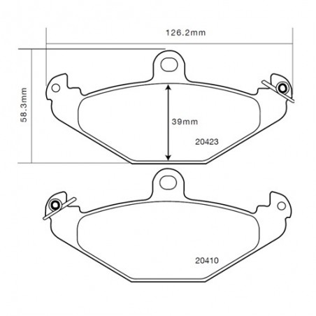 Brembo Sport HP2 07B31506 Renault Espace III (JE0_) Post.