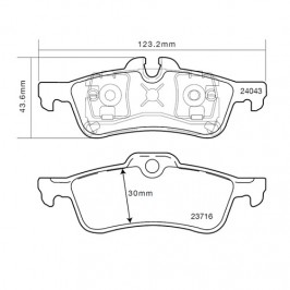 Brembo Sport HP2 07B31510 Mini (R56) Post.
