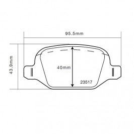 Brembo Sport HP2 07B31523 Alfa Romeo GT (937_) Post.