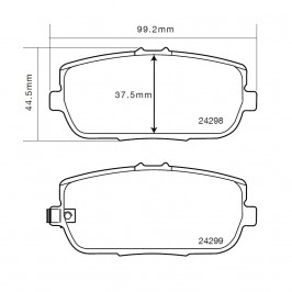 Brembo Sport HP2 07B31531 Mazda MX-5 IV (ND) Post.