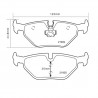 Brembo Sport HP2 07B31526 BMW 3 (E46) Post.