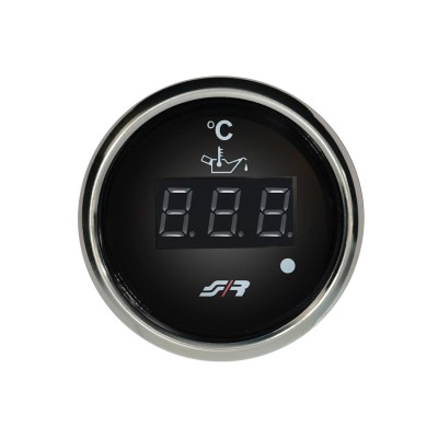 Termometro temperatura olio digitale Chrome rim line