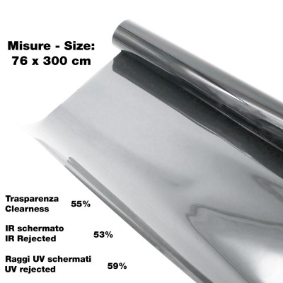 Pellicola vetri Light Black 76X300 cm
