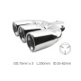 Terminale rotondo tre uscite acciaio inox