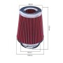 Filtro biconico cotone rosso