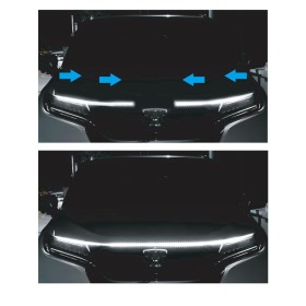 Led hood white luce cofano