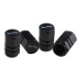 Cappucci valvola Hexagonal Black