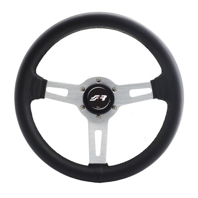 Volante classico Epoca - in pelle con cuciture nere