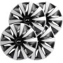 Kit copricerchi 14" Lazio Carbon Silver Black