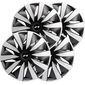 Kit copricerchi 15" Lazio Carbon Silver Black