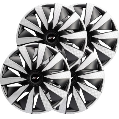 Kit copricerchi 15" Lazio Carbon Silver Black