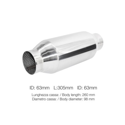 Custom Muffler silenziatore universale id 61mm
