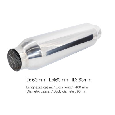 Custom Muffler silenziatore universale id 61mm