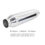 Custom Muffler silenziatore universale id 61mm