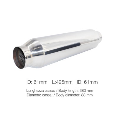 Custom Muffler silenziatore universale id 58mm