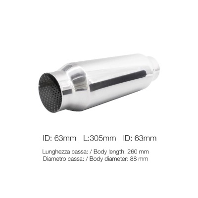 Custom Muffler silenziatore universale id 61mm