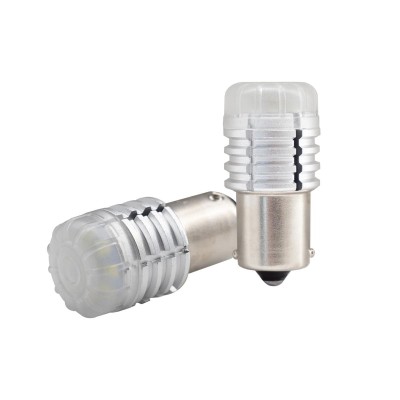 Ba15s no polarity 9 led rossi EMC3020