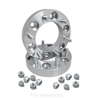 2 distanziali ruota 30mm 5x120 con bulloneria centraggio 64,1