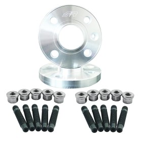 2 distanziali ruota 12mm 4x108 65,1 con bull.e dadi piatti