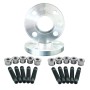 2 distanziali ruota 12mm 4x108 65,1 con bull.e dadi piatti