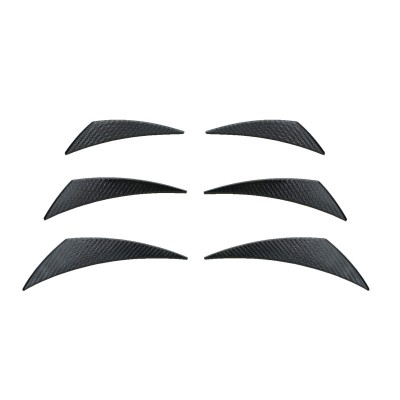 Front bumper canards carbon look
