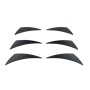 Front bumper canards carbon look