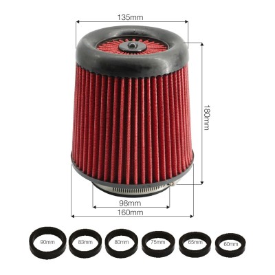 Filtro conico cotone rosso Big