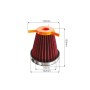 Filtro conico di ricambio per AB1 cotone rosso