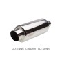 Marmitta rotonda inclinata acciaio inox