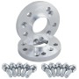 2 distanziali ruota 18mm 5x112 centraggio 66,6 con bulloneria
