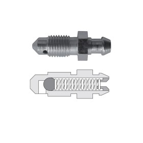 Raccordo zincato per spurgo - metrico 10 x 1,0