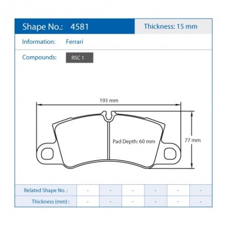 Pastiglie Freno Pagid E4581RSC1