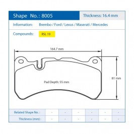 Pastiglie Freno Pagid E8005