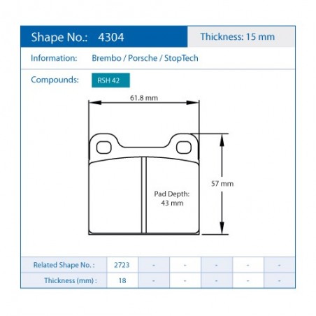 Pastiglie Freno Pagid E4304
