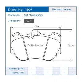 Pastiglie Freno Pagid E4907RSC2