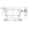Boost Intercooler 550x230x65mm - 60mm - Universale