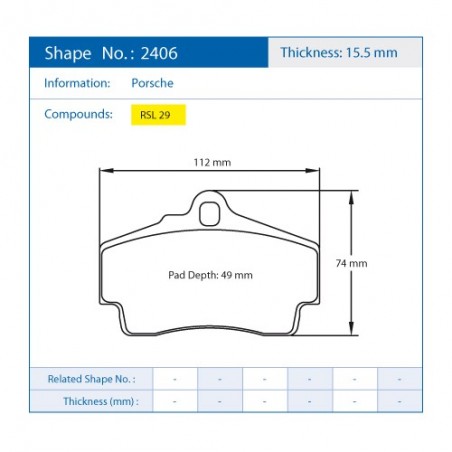 Pastiglie Freno Pagid E2406R