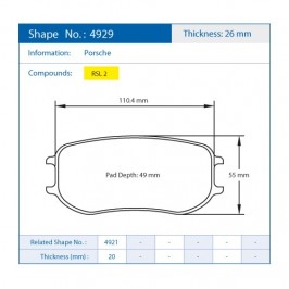 Pastiglie Freno Pagid E4929RSL2