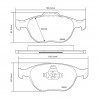 Brembo Sport HP2 07B31442 Ford Fiesta V (JH_, JD_), Focus I (DAW, DBW)