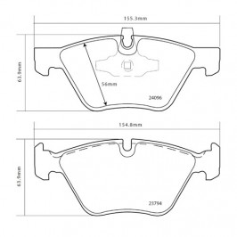 Brembo Sport HP2 07B31482 BMW I (E81)
