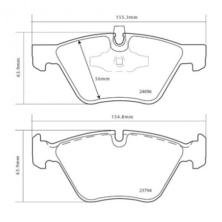 Brembo Sport HP2 07B31482 BMW I (E81)