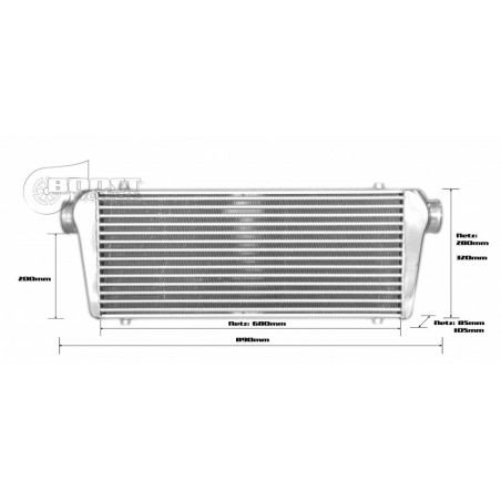 Intercooler 700x300x100mm - 76mm - Competition 2015