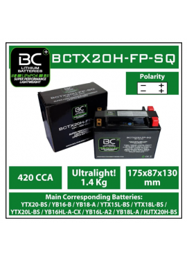 Batteria Moto al Litio BC Batteries BCTX20H