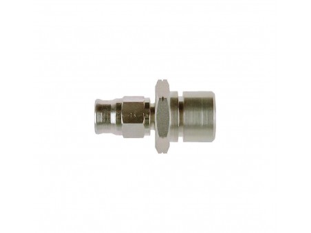 Raccordo passaparete femmina, convesso - metrico 10 x 1,0 - esagono 19 mm