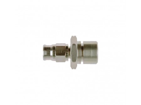 Raccordo passaparete femmina, convesso - metrico 10 x 1,0 - esagono 19 mm