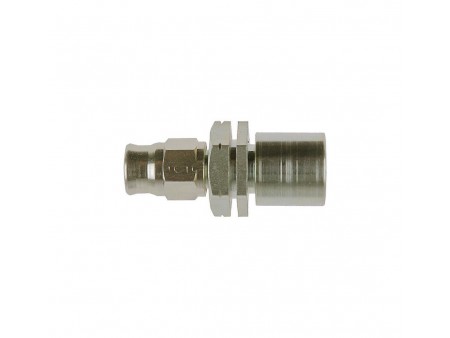 Raccordo passaparete femmina, convesso - metrico 10 x 1,0 - esagono 17 mm